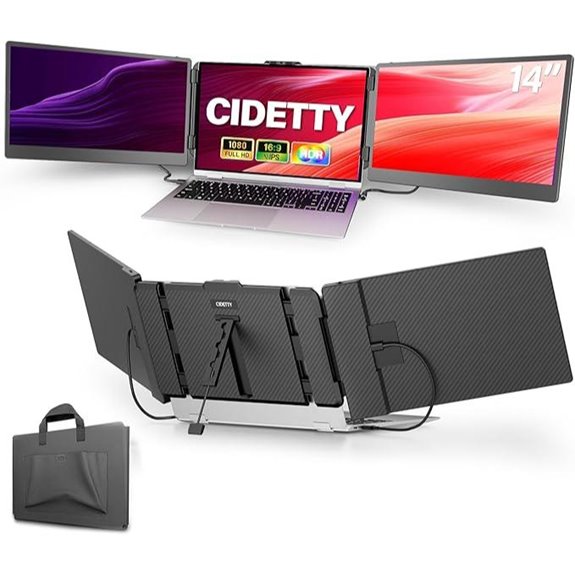 Portable 14 FHD Dual/Triple Monitor for Laptops