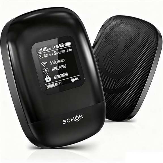 SCHOK 4G LTE Portable WiFi Hotspot with 16 Devices