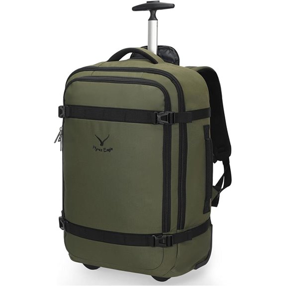 Hynes Eagle Rolling Backpack with Wheels 42L