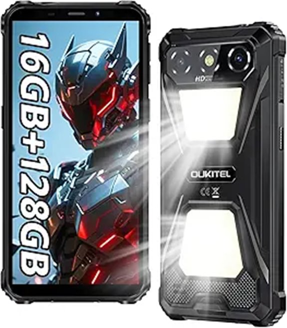 OUKITEL G5 Rugged Smartphone with Dual Lights