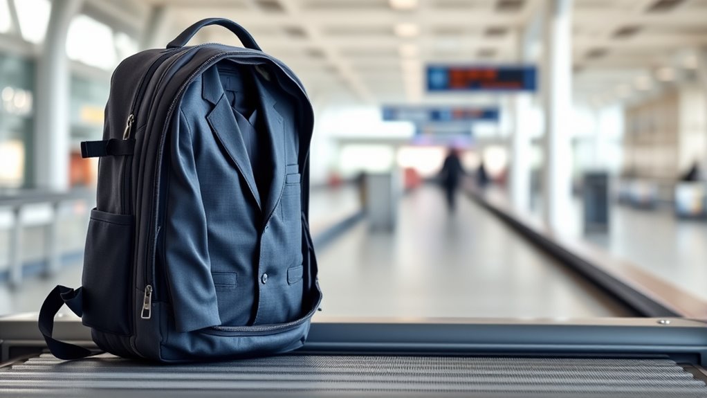 suit friendly travel backpack considerations