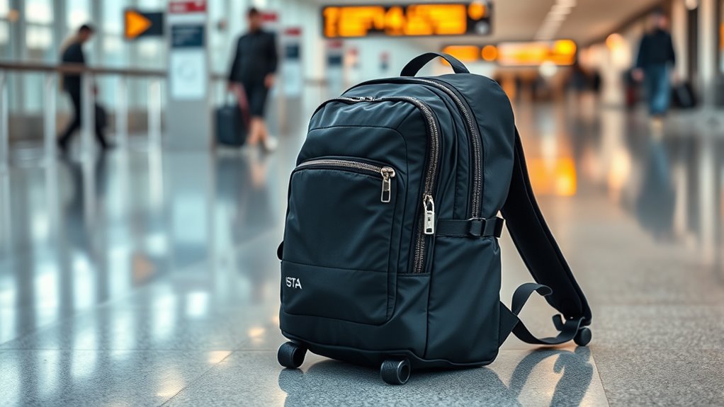 travel backpack size and features