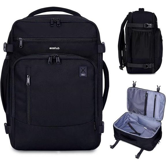 ECOHUB 17 Travel Backpack with Laptop & Pockets