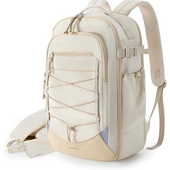 BAGSMART 17-Inch Travel Backpack with Shoe & Water Resistance