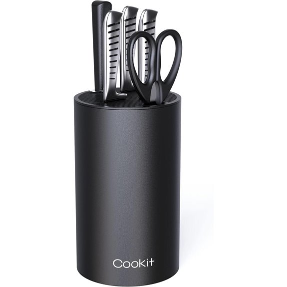 Cookit Universal Round Knife Block with Detachable Holder