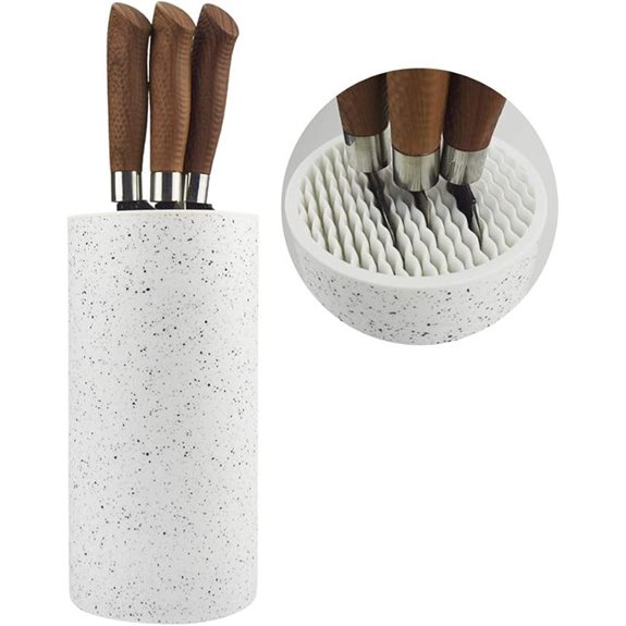 Toosbuc Universal Round Knife Holder with Organizer