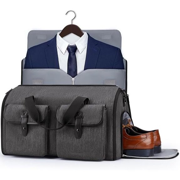 BAGSMART Convertible Garment Duffle Bag with Shoe Compartment