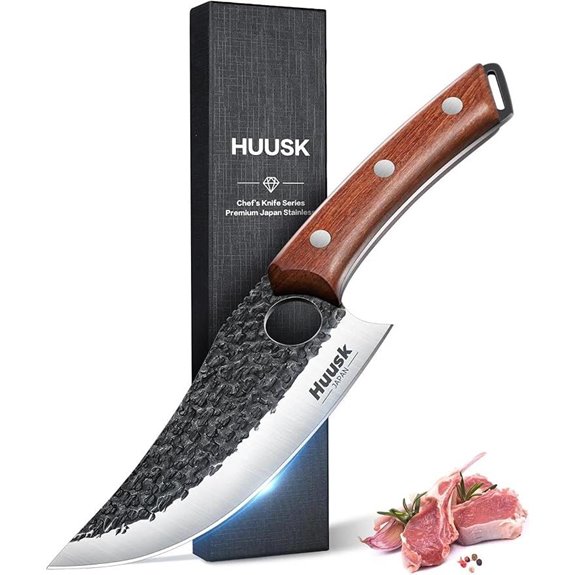 Huusk Viking Chef Knife with Wooden Handle