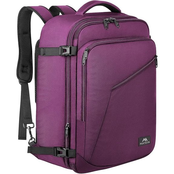 MATEIN Travel Backpack for Women Expandable Water-Resistant