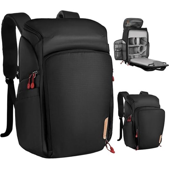 K&F CONCEPT Waterproof Camera Backpack with Rain Cover