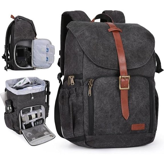BAGSMART Waterproof DSLR Camera Backpack with Laptop Slot