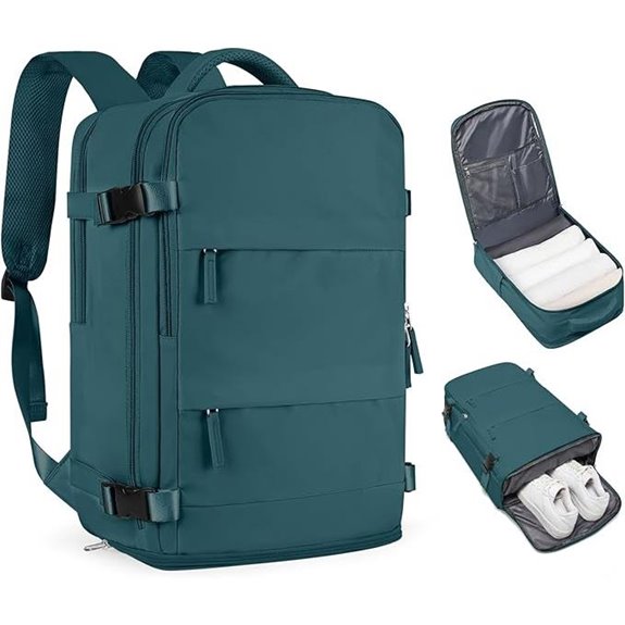 Travel Backpack for Women & Men Waterproof Carry-On