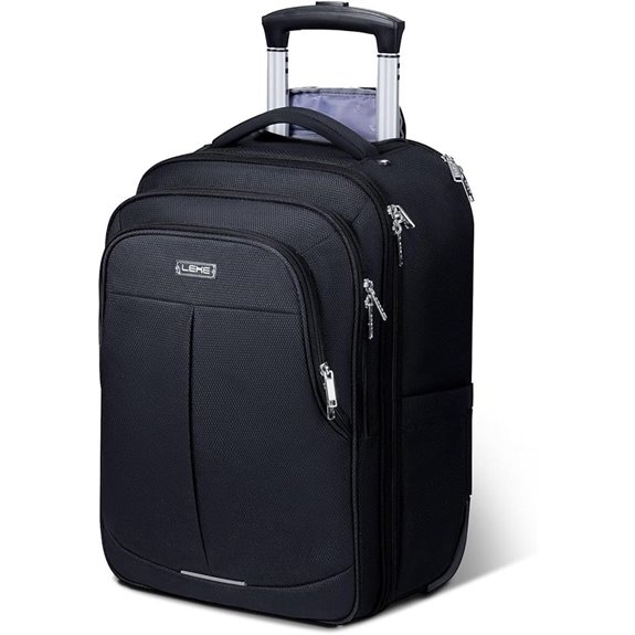 Rolling Waterproof Backpack with Wheels and Laptop Storage