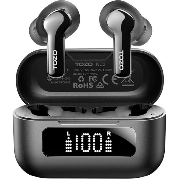 TOZO Noise Cancelling Wireless Earbuds with App