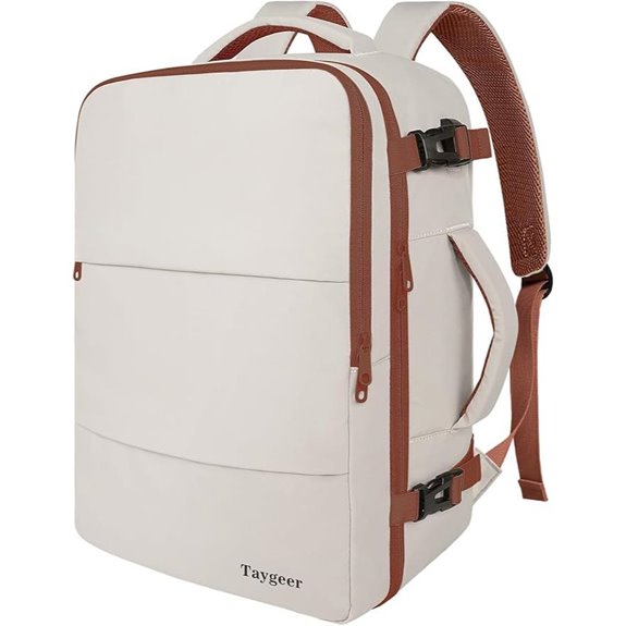 Taygeer Women's Backpack with Laptop & Shoe Pouch