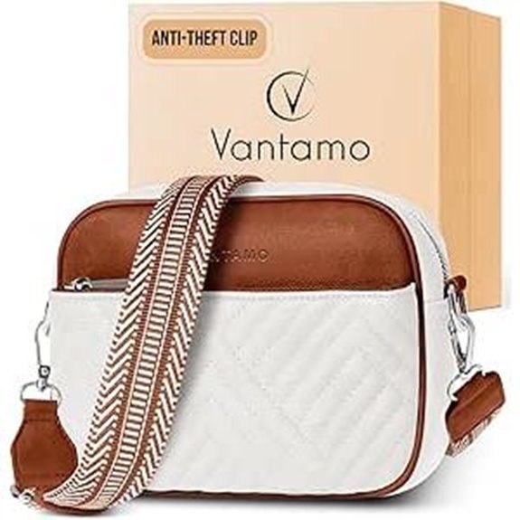Vantamo Crossbody Bag for Women with Anti-Pickpocket Clip
