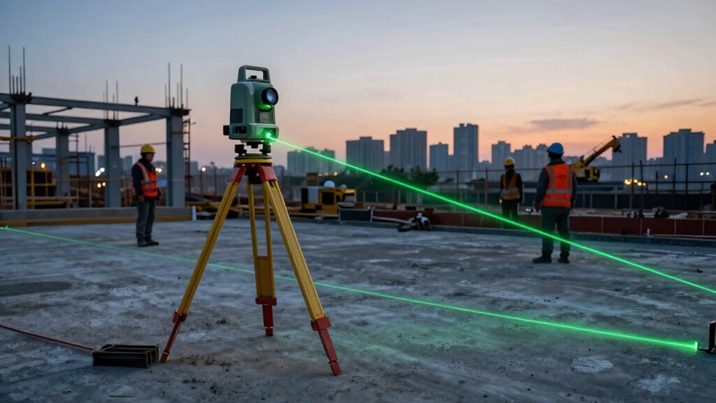 key construction laser level factors