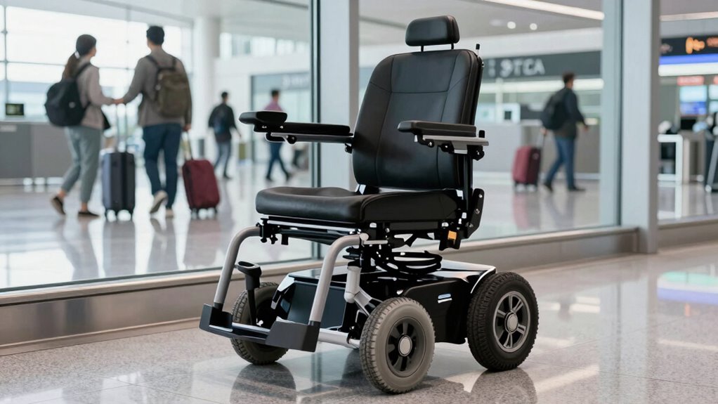 lightweight foldable travel wheelchair