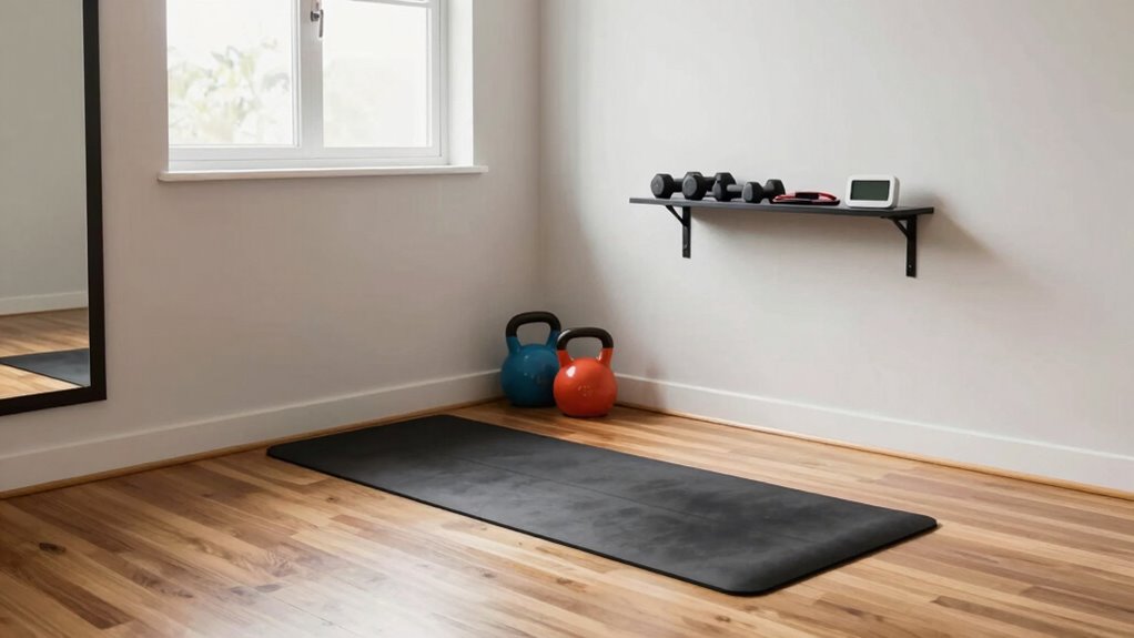 neglecting home gym space