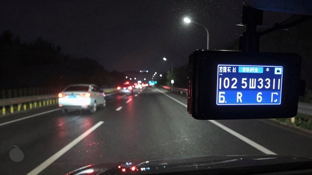 nighttime dash cam settings