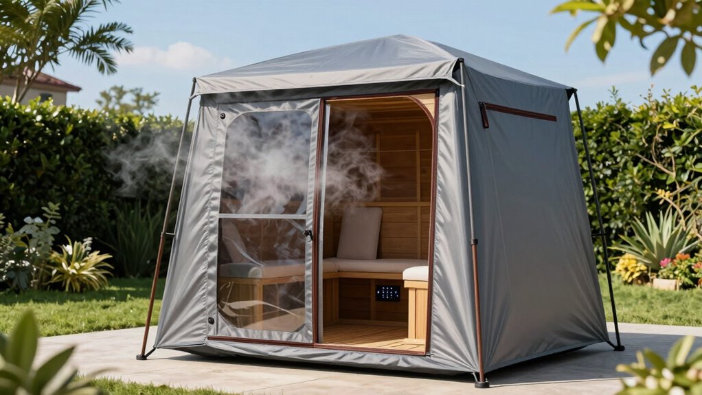 premium sauna tent features