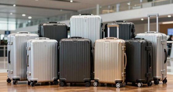 top aluminum travel suitcases