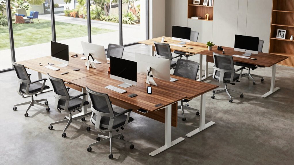 top l shaped standing desk selection