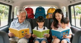 efficient multigenerational travel routine