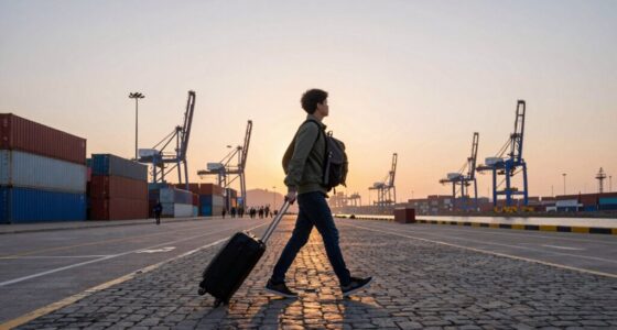 efficient walking on ports