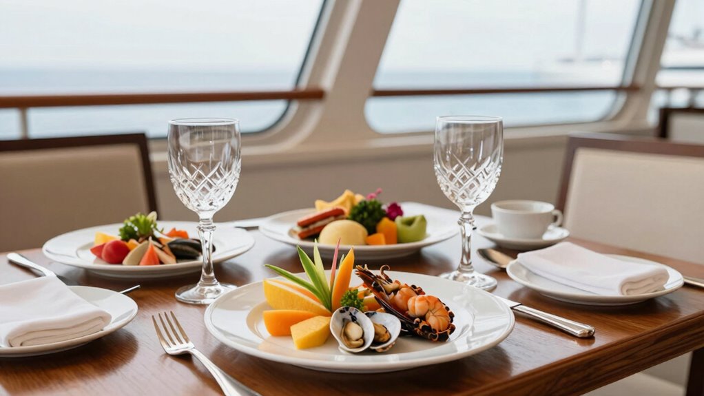 embarkation meal sets tone
