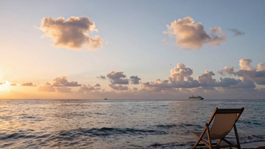 enjoying relaxing sea days