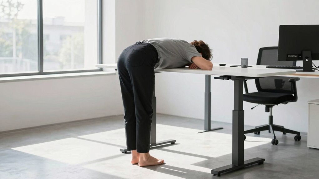 incorrect standing desk setup