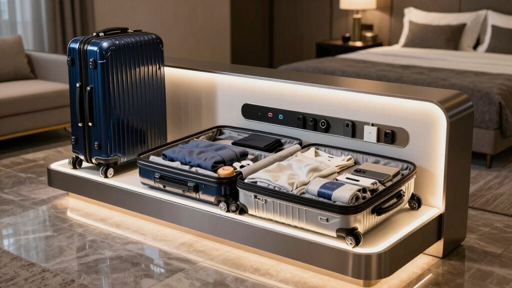 luxury luggage organization