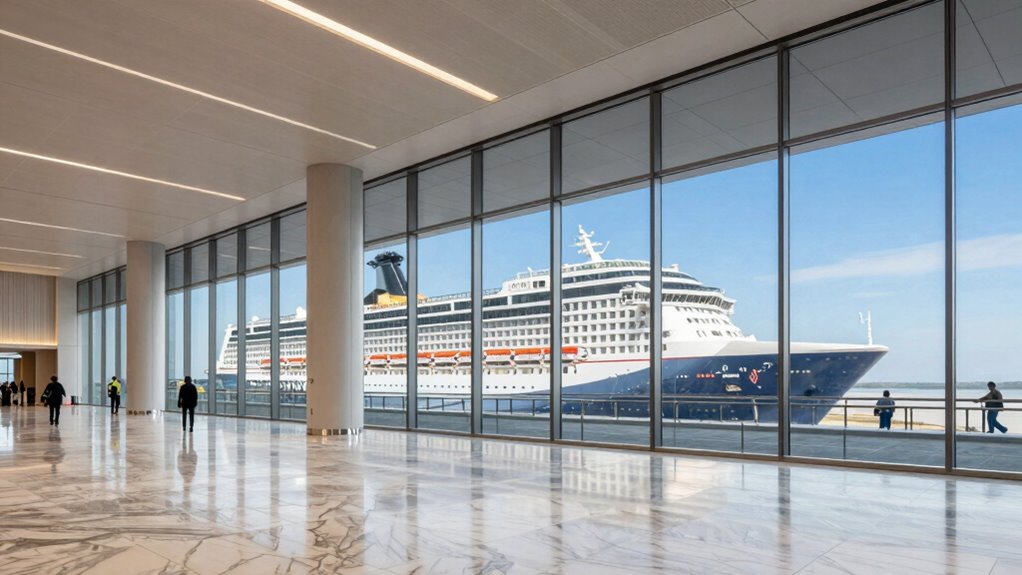 modern seamless cruise terminal experience