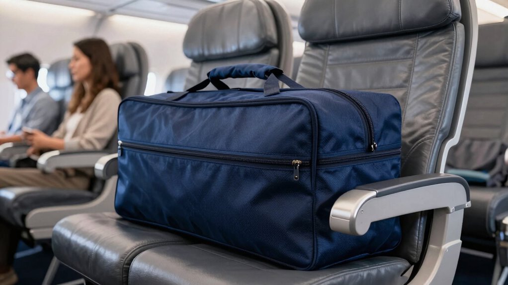 underseat bag size rule