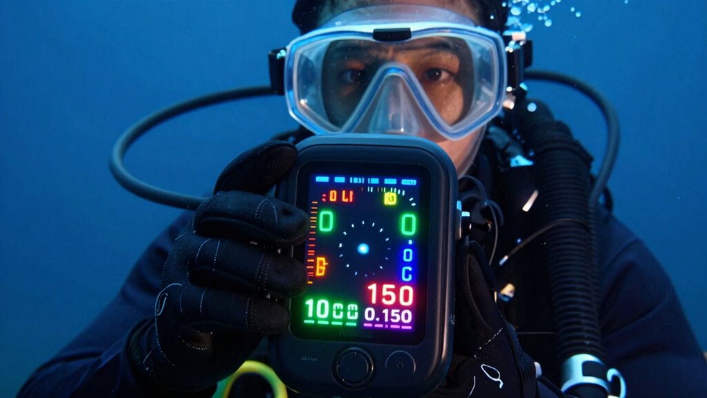 understanding scuba computer screens