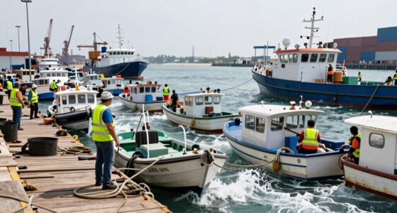 unpredictable busy port arrivals