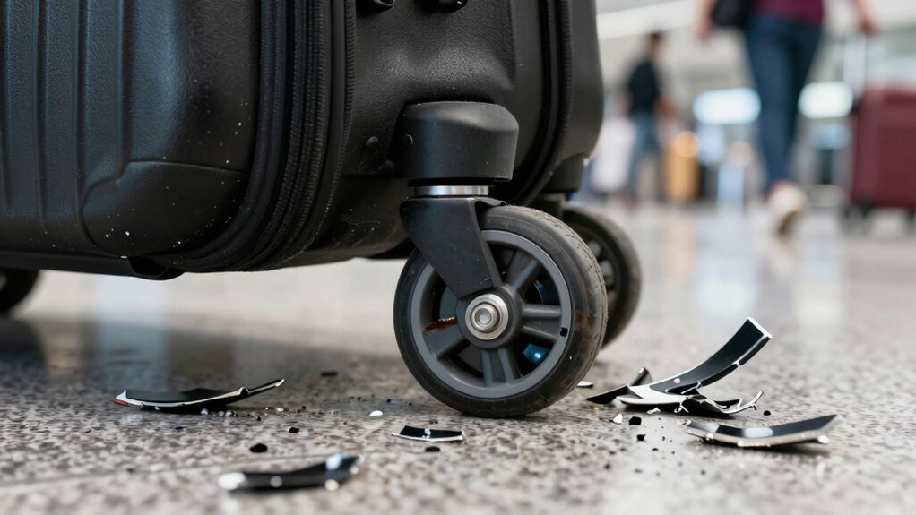 wheels break during travel