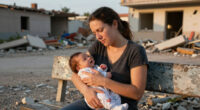 Mum rescued from Venezuela rubble with newborn baby tells BBC how he helped her survive
