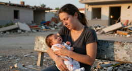 Mum rescued from Venezuela rubble with newborn baby tells BBC how he helped her survive