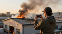 Shelter-in-place ordered in LA as blaze engulfs roof of 500,000 sq-ft warehouse