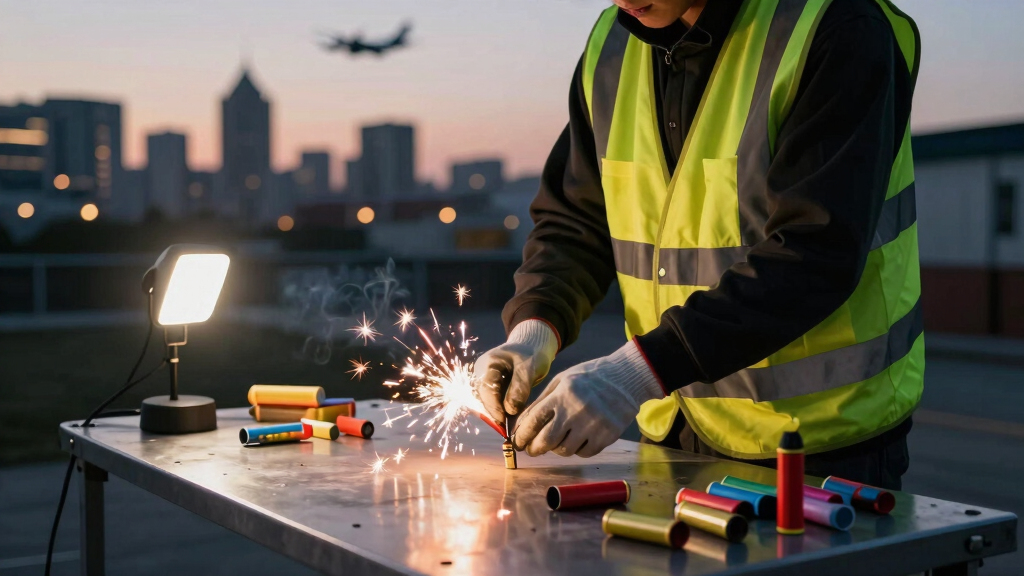 Chicago Plane Fireworks Strike