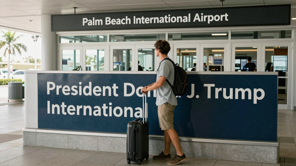 South Florida's Palm Beach airport renamed President Donald J. Trump International
