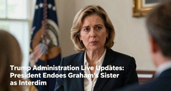 Trump Administration Live Updates: President Endorses Graham’s Sister as Interim Senator